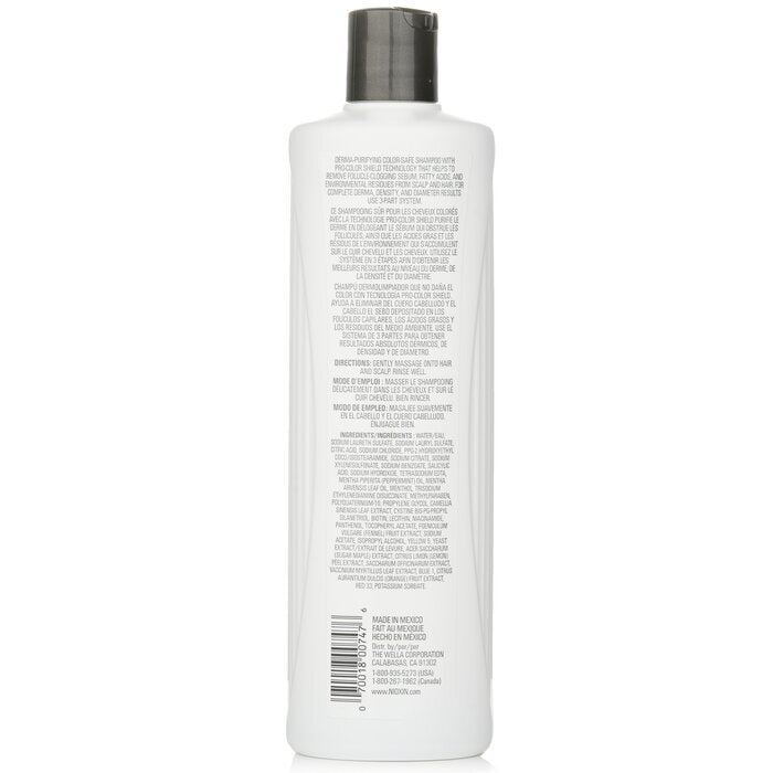 Nioxin Derma Purifying System 4 Cleanser Shampoo (Colored Hair, Progressed Thinning, Color Safe) 500ml