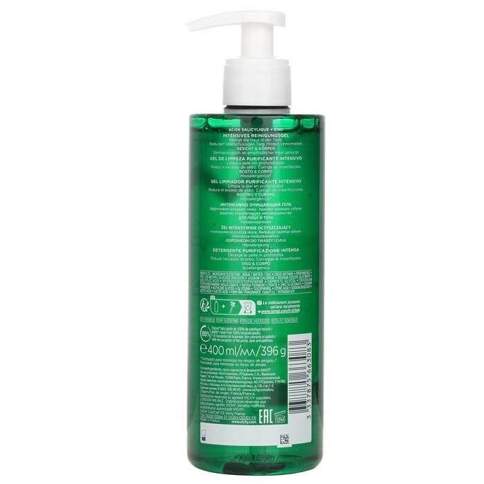 Vichy Normaderm Phytosolution Intensive Purifying Gel (For Oily, Blemish-Prone & Sensitive Skins) 400ml