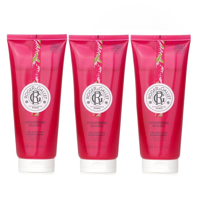 Roger & Gallet 【Super Saver Pack】Gingembre Rouge Wellbeing Shower Gel x3 200ml x3