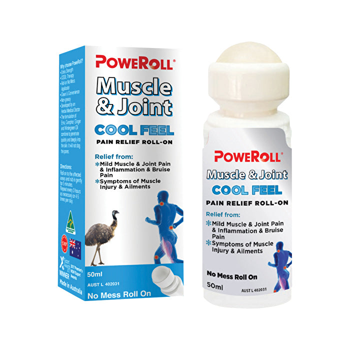 PoweRoll Muscle & Joint Cool Feel Pain Relief Oil Roll-On 50ml