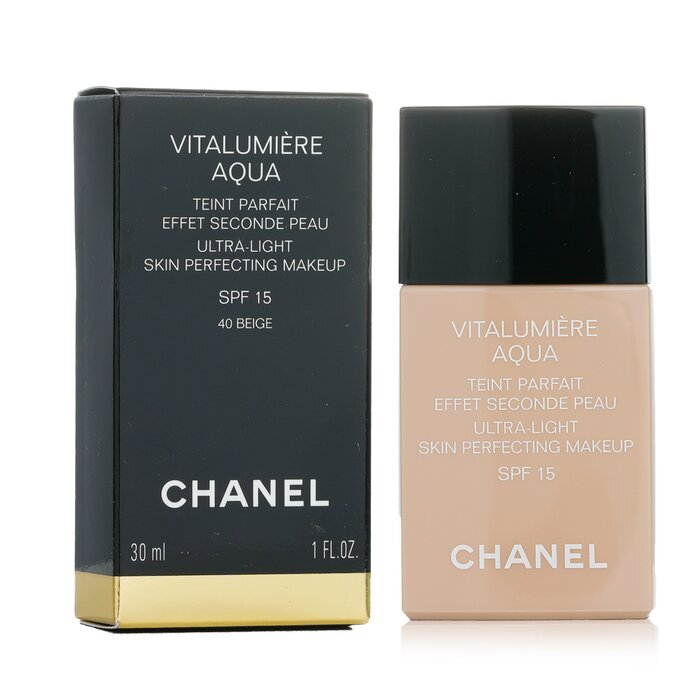 Chanel Vitalumiere Aqua Ultra Light Skin Perfecting Make Up SFP 15 - # 40 Beige 30ml/1oz