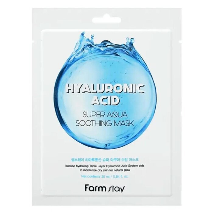 Farm Stay Hyaluronic Acid Super Aqua Soothing Mask 10pcs