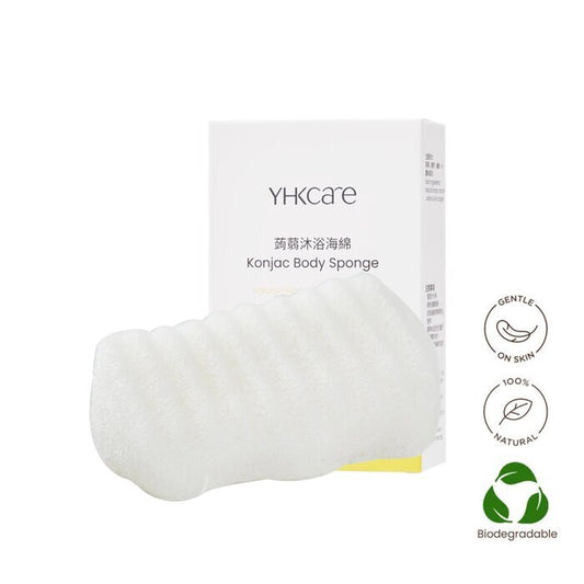 YHKCARE Konjac Body Sponge (Silk Collagen) 1pc