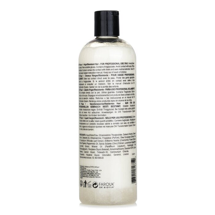 CHI Transformation System Phase 1 - Solution Formula A (For Resistant/Virgin Hair) 473ml/16oz