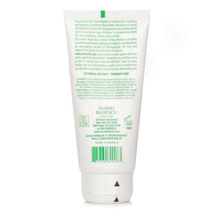 Mario Badescu Ginkgo Mask - For Combination/ Dry/ Sensitive Skin Types 73ml/2.5oz