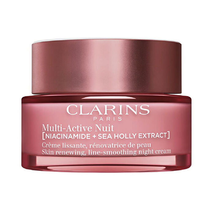 Clarins Multi-Active Nuit (Niacinamide + Sea Holly Extract) Skin Renewing Line-Smoothing Night Cream Dry Skin 50ml/1.7oz