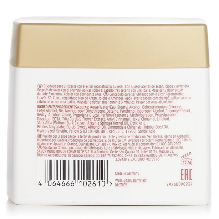 Wella SP Luxe Oil Keratin Restore Mask (Reconstructs Hair Fiber) 400ml