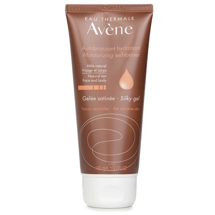 Avene Moisturizing Self-Tanning Silky Gel For Face & Body - For Sensitive Skin 100ml/3.3oz