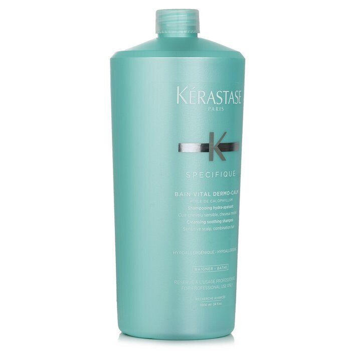 Kerastase Specifique Bain Vital Dermo-Calm Cleansing Soothing Shampoo (Sensitive Scalp, Combination Hair) 1000ml/34oz