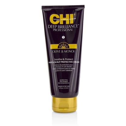 CHI Deep Brilliance Olive & Monoi Soothe & Protect Hair & Scalp Protective Cream 177ml/6oz