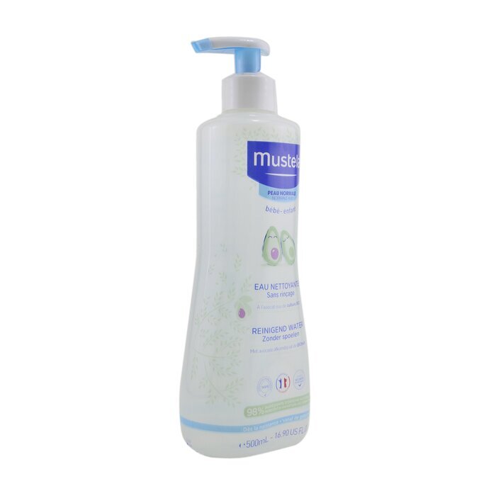 Mustela No Rinse Cleansing Water (Face & Diaper Area) - For Normal Skin 500ml/16.9oz