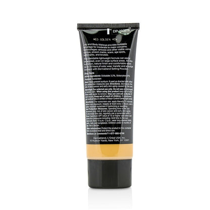 Dermablend Leg and Body Make Up Buildable Liquid Body Foundation Sunscreen Broad Spectrum SPF 25 - #Medium Golden 40W 100ml/3.4oz