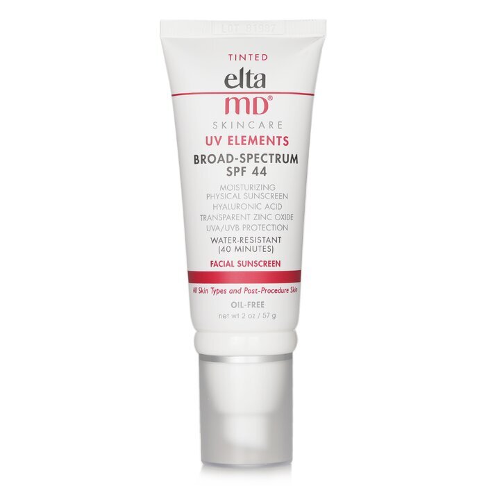 EltaMD UV Elements Moisturizing Physical Tinted Facial Sunscreen SPF 44 - For All Skin Types & Post-Procedure Skin 57g/2oz