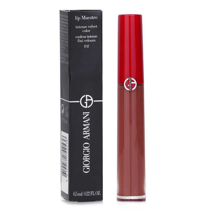 Giorgio Armani Lip Maestro Intense Velvet Color (Liquid Lipstick) - # 102 (Sandstone) 6.5ml/0.22oz