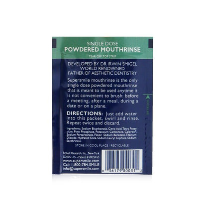 Supersmile Single Dose Powdered Mouthrinse (No Alcohol/Sugar) 60x1.7g/0.06oz