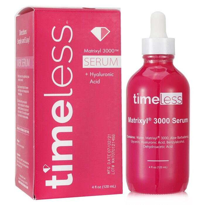 Timeless Skin Care Matrixyl 3000 Serum + Hyaluronic Acid (Refill) 120ml/4oz