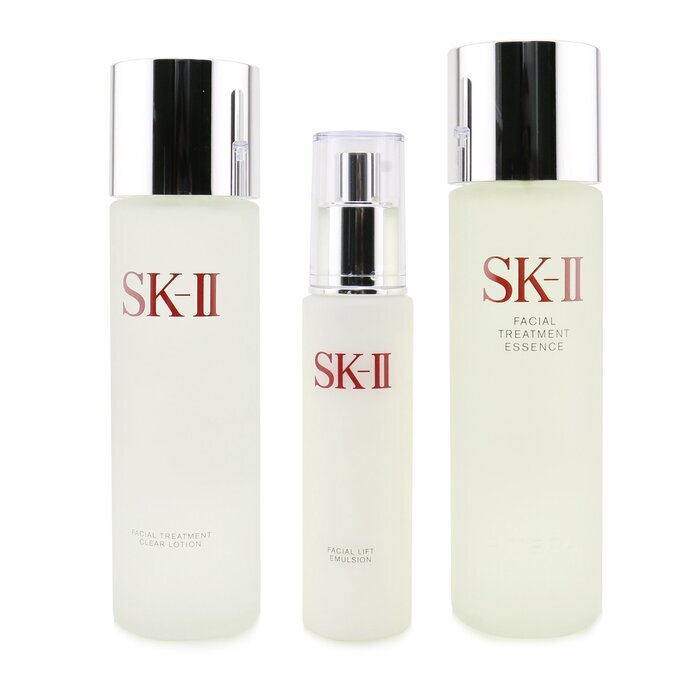 SK II Pitera Deluxe Hydrating  3-Pieces Set: Facial Treatment Essence 230ml + Facial Lift Emulsion 100g + Facial Treatment Clear Lotion 230ml 3pcs