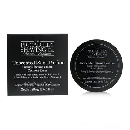 The Piccadilly Shaving Co. Unscented Luxury Shaving Cream 180g/6oz