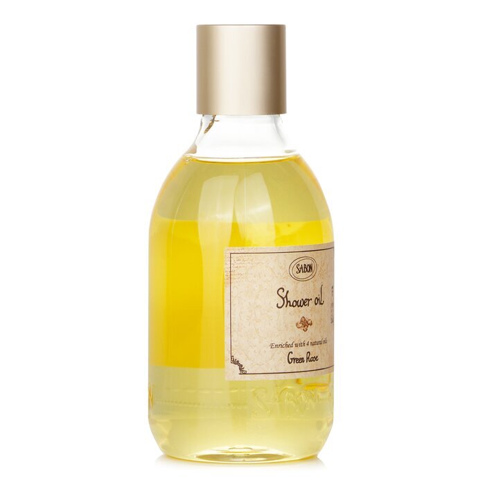 Sabon Shower Oil - Green Rose (Plastic Bottle) 300ml/10.5oz