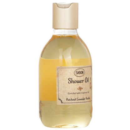 Sabon Shower Oil - Patchouli Lanvender Vanilla (Plastic Bottle) 300ml/10.5oz