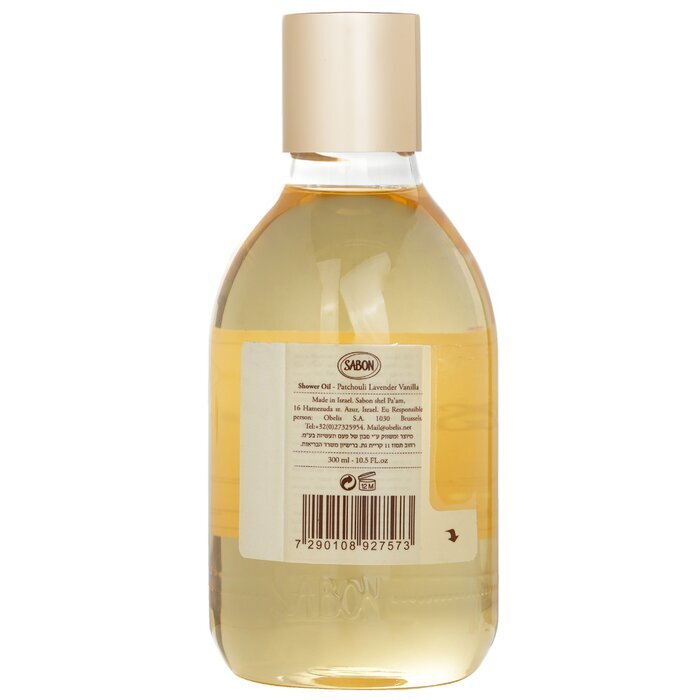 Sabon Shower Oil - Patchouli Lanvender Vanilla (Plastic Bottle) 300ml/10.5oz