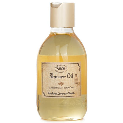 Sabon Shower Oil - Patchouli Lanvender Vanilla (Plastic Bottle) 300ml/10.5oz