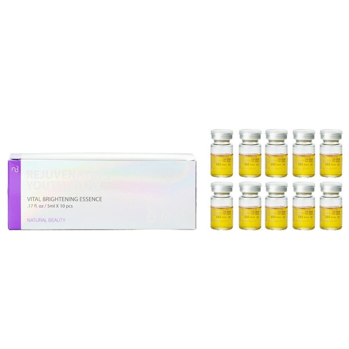 Natural Beauty Rejuvenating Youth Glow Vital Brightening Essence 10x 5ml/0.17oz