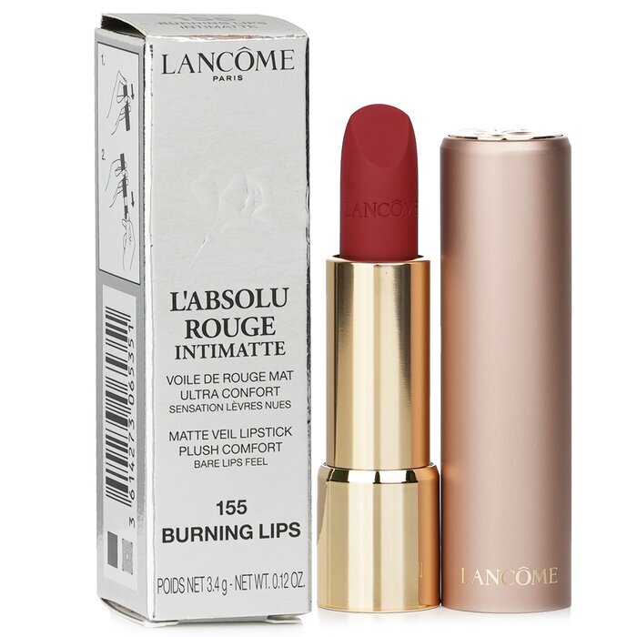 Lancome L'Absolu Rouge Intimatte Matte Veil Lipstick - # 155 Burning Lips 3.4g/0.12oz