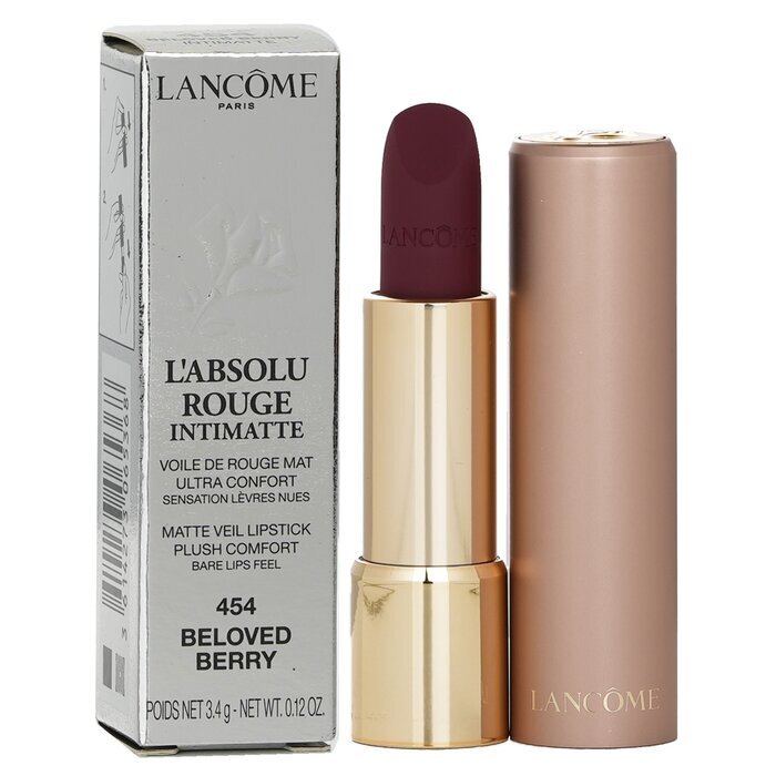 Lancome L'Absolu Rouge Intimatte Matte Veil Lipstick - # 454 Beloved Berry 3.4g/0.12oz