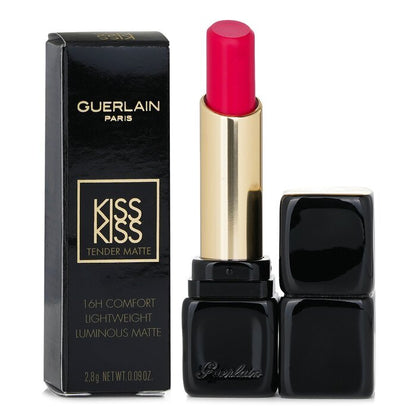 Guerlain Kisskiss Tender Matte Lipstick - # 666 Lucky Pink 2.8g/0.09oz