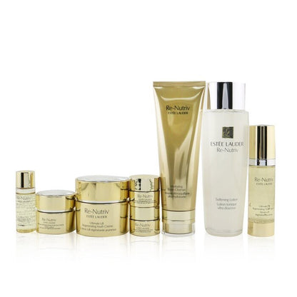 Estee Lauder The Secret Of Infinite Beauty Ultimate Lift Travel Collection: Creme 50ml+Serum 30ml+Eye Creme 15ml+Softening Lotion 250ml... 8pcs+1bag