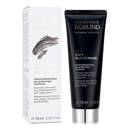 Annemarie Borlind 2 In 1 Black Mask - Intensive Care Mask For Combination Skin with Large Pores 75ml/2.53oz