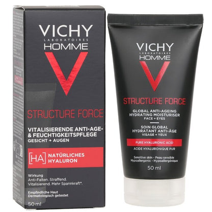 Vichy Homme Structure Force Complete Anti-Ageing Hydrating Moisturiser - For Face + Eyes 50ml/1.7oz