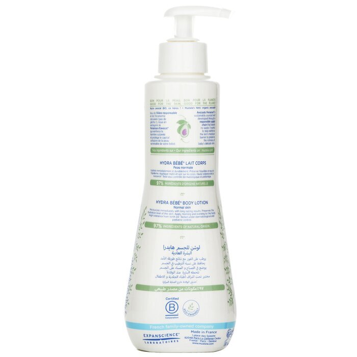 Mustela Hydra-Bebe Body Lotion With Organic Avocado - Normal Skin 300ml/10.14oz