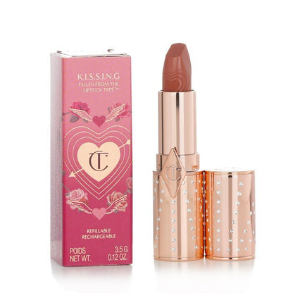Charlotte Tilbury K.I.S.S.I.N.G Refillable Lipstick (Look Of Love Collection) -  Nude Romance (Peachy-Nude) 3.5g
