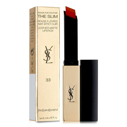 Yves Saint Laurent Rouge Pur Couture The Slim Leather Matte Lipstick - # 33 Orange Desire 2.2g/0.08oz