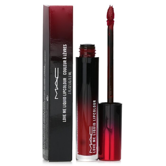 MAC Love Me Liquid Lipcolour - # 493 E For Effortless (Deep Burgundy Red) 3.1ml/0.1oz