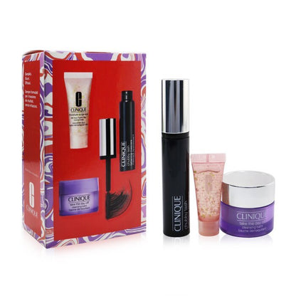 Clinique Chubby Lash Fattening Mascara Set (1x Mascara 8ml + Eye Concentrate 5ml + Cleansing Balm 15ml) 3pcs