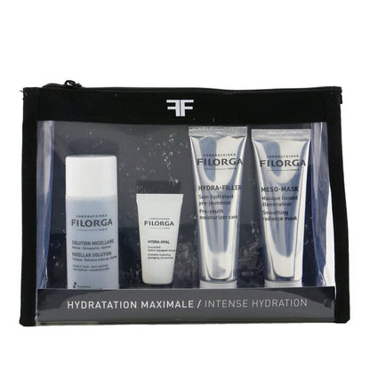 Filorga Intense Hydration Set: Micellar Solution 50ml+Hydra-Hyal 7ml+Hydra-Filler 30ml+Meso Mask 30ml+Bag 4pcs+1bag