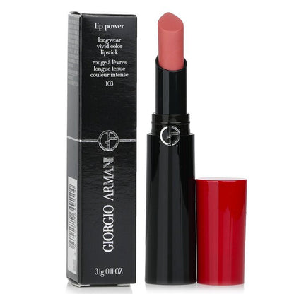 Giorgio Armani Lip Power Longwear Vivid Color Lipstick - # 103 Androgino 3.1g/0.11oz