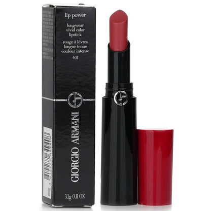 Giorgio Armani Lip Power Longwear Vivid Color Lipstick - # 401 Passione 3.1g/0.11oz