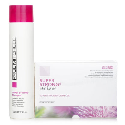 Paul Mitchell Strength Super Strong Complex Program Set: Shampoo 300ml + Hair Lotion 12x6ml 13pcs