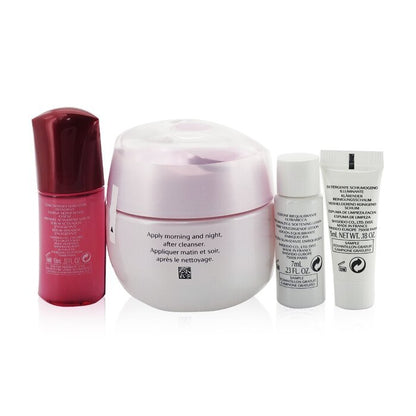 Shiseido White Lucent Holiday Set: Gel Cream 50ml + Cleansing Foam 5ml + Softener Enriched 7ml + Ultimune Concentrate 10ml 4pcs