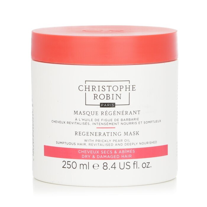 Christophe Robin Regenerating Mask with Rare Prickly Pear Oil - Dry & Damaged Hair 250ml/8.4oz