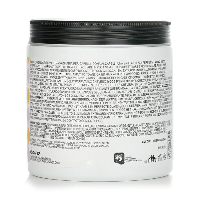 Davines The Spotlight Circle Shine Boosting Hair Mask (Salon Size) 750ml/26.33oz