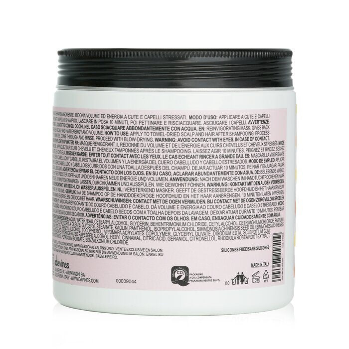 Davines The Wake Up Circle Hair And Scalp Day After Recovery Mask (Salon Size) 750ml/26.62oz