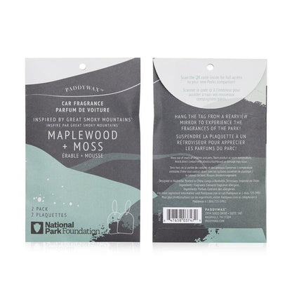 Paddywax Parks Car Fragrance - Great Smoky Mountains 2packs