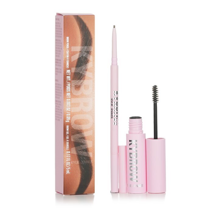 Kylie By Kylie Jenner KyBrow Kit: Brow Gel 5ml + Brow Pencil 0.09g - # 005 Deep Brown 2pcs