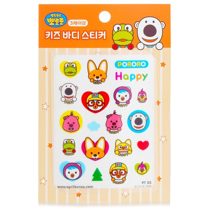 April Korea Pororo Body Sticker 1pc