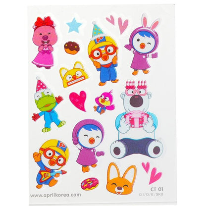 April Korea Pororo Body Sticker -  CT01 1pc